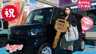 明石西店、M様　新車スペーシアの納車写真。